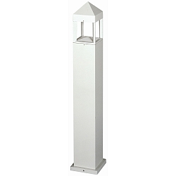 LED Bollard light Type No. 2299, IP44, 90cm, 12W 3000K 1200lm, direct / indirect, dimmable, cast alu / clear, white matt