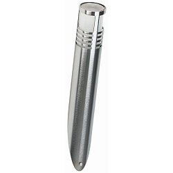 Outdoor Wall torch Type No. 0204, IP44, G9 QT14 max. 40W, stainless steel / borosilicate glass satined