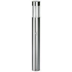 Bollard light Type No. 2246 with motion detector (Typ 2011), IP44, 90cm, E27 QA55 max. 57W, stainless steel / opal glass