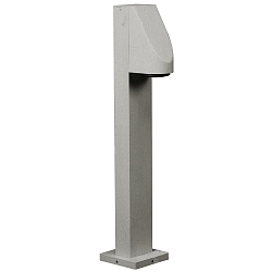bollard lamp TYPE NO 2077 GU10 IP43, silver, transparent