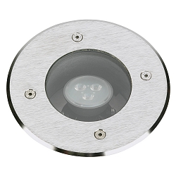 Outdoor Ground recessed spot Type No. 21898, IP67 IK08, � 16cm, GU10 PAR16 50W, swiveling 60�, stainless steel