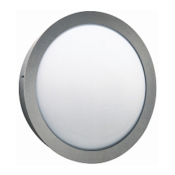 Outdoor Wall and Ceiling luminaire Type No. 6174, IP44, � 28cm, E27 QA55 max. 57W, stainless steel / opal glass