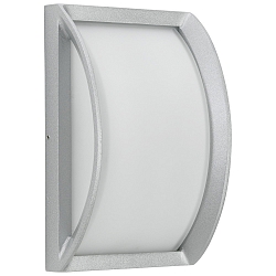 Outdoor LED Wall and Ceiling luminaire Type No. 6389, 18.5 x 28.5cm, IP44, 10W 3000K 900lm, cast alu, dimmable, white