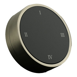 remote control RWTDBTBABCR round, programmable, stainless steel brushed