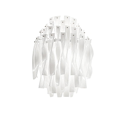 Wall luminaire AP AURA, E27, IP20, Murano glass, white