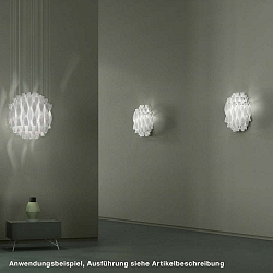 Wall luminaire AP AURA, E27, IP20, Murano glass, clear