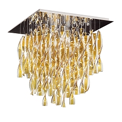 Ceiling luminaire PL AURA PX, E27, IP20, Murano glass, transparent brown