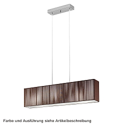 Pendant luminaire SP CLAVIUS, 100x15cm, 3x E27, IP20, chrome / white