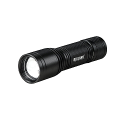 Blulaxa LED Flashlight 5W, cold-white, 2 switching stages, Signal flashing mode, detachable hand strap