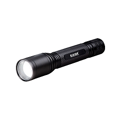 Blulaxa LED Flashlight 10W, cold-white, 2 switching stages, Signal flashing mode, adjustable focus, detachable hand strap