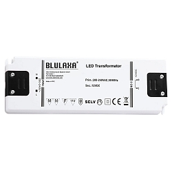 Blulaxa LED Transformer Trafo 12V DC, fixed voltage, ultra-flat design, 0.5W-6W