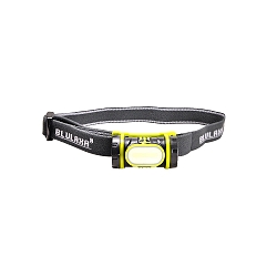 LED Head lamp 2W, 2 switching levels, signal flashing mode, elastic, reflective headband, high quality design