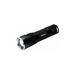 Blulaxa� LED Flashlight, Lighting range 100m, IP54, 6W 6500K 400lm, 3 switching levels, signal flashing mode, black
