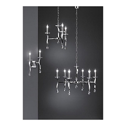 Wall luminaire GIRATA, 2 flames, 2x E14 max. 40W, chrome