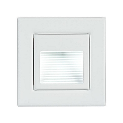 Recessed LED wall luminaire, IP20, with structured reflector, 230V, 1.2W 3000K 40lm