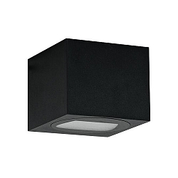 Outdoor LED wall luminaire QUADER, IP65, direct / indirect, 230V, 8W 3000K 320lm, structured graphite