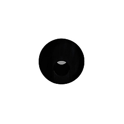 Recessed LED socket luminaire WALL KIT68, IP20, round, � 7.5cm, 230V, 1.5W 3000K 70lm, CRi > 90, black