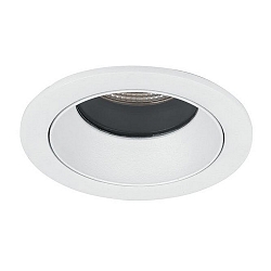 Recessed LED downlight ALTERO, IP44, round, � 8.3cm, changeable cover, 500mA, 9.2W 4000K 840lm 33�, structured white