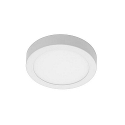 LED surface panel FLAT37, IP20, round, � 18cm, 230V, 18W 3000K 1290lm 120�, white