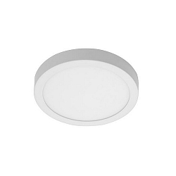 LED surface panel FLAT37, IP20, round, � 24cm, 230V, 24W 3000K 1630lm 120�, white