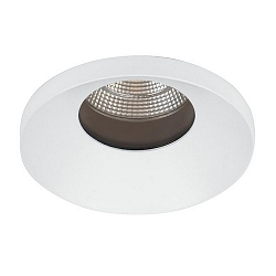 Recessed outdoor LED downlight with funnel cover, IP54, � 8.3cm, 500mA, 9.2W 3000K 820lm 38�