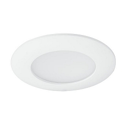 Recessed outdoor LED downlight, IP54, � 10.9cm, Plug&Play 350mA, 10W 3000K 750lm 90� / opal