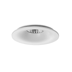 Recessed LED downlight with partly indirect beam, IP20, D 10cm, Plug&Play 350mA, 10.5W 3000K 887lm 45�, white