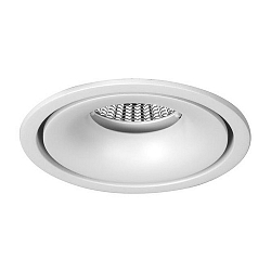 Recessed LED downlight CIRCLE, surrounding light gap, IP20, round, � 10.2cm, Plug&Play 700mA, 13.6W 3000K 950lm 38�, white