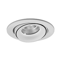 Recessed LED spot CIRCLE, surrounding light gap, IP20, round, 500mA, 9.3W 3000K 700lm 32�, adjustable, white