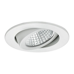 Recessed outdoor LED spot dim2warm, IP65, � 8.2cm, Plug&Play 350mA, 12W 1800-3000K 900lm 38�, swivelling 30�, matt alu