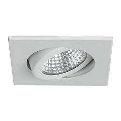 Recessed outdoor LED spot dim2warm, IP65, 8.2 x 8.2cm, Plug&Play 350mA, 12W 1800-3000K 900lm 38�, swivelling 30�