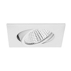 Recessed LED spot dim2warm, IP20, 350mA, 12W 3000-1800K 880lm 38�, swivelling 15�, white
