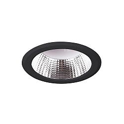 recessed luminaire IP20, glossy, opal, black 11W 801lm 3000K CRI 90-100