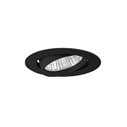 recessed luminaire IP20, glossy, black dimmable 32W 3800lm 3000K CRI 90-100