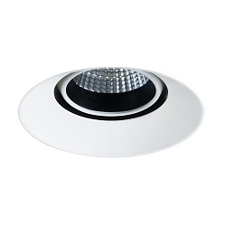 Recessed LED system spot COUPLED, 500mA, 9.4W 1800-3000K 920lm 34�, CRi >90, dim2warm, white
