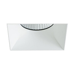 Recessed LED system spot COUPLED, IP44, square, 500mA, 8.9W 3000K 950lm 34�, CRi >90, white
