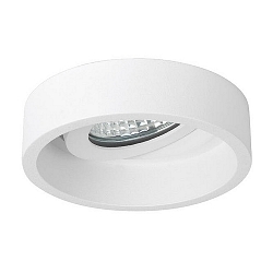 Recessed LED spot, TUBIC, round, 350mA, 6W 3000K 640lm 38�, swivelling 25�, structured white