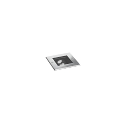 floor recessed luminaire LANKA-S square, adjustable, passable, switchable IP67, stainless steel 