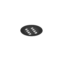 floor recessed luminaire LANKO-R round, adjustable, passable, switchable IP67, black 