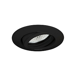 recessed luminaire BREENA R round, swivelling GU10 IP20, black dimmable