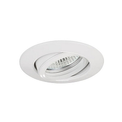 recessed luminaire BREENA R round, swivelling GU10 IP20, white dimmable