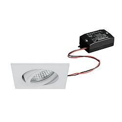 recessed luminaire TIRREL-S square, swivelling, for VDU workstation, switchable IP20, white  6W 680lm 3000K 38� 38� CRI >80