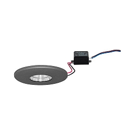 Recessed LED downlight ADAPT, 230V, 3W 3000K 290lm, matt titanium