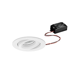 recessed luminaire IP20, glossy, white dimmable 7W 680lm 3000K 20-40� 20-40� CRI 80-89