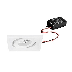 recessed luminaire BB36 swivelling, square, switchable LED IP20, white  7W 680lm 3000K 20-40� 20-40� CRI 80-89