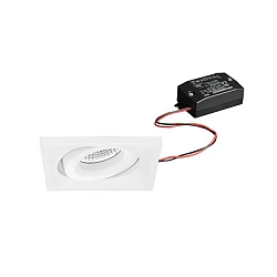 recessed luminaire swivelling IP20, white  7W 680lm 3000K 20-40� 20-40� CRI 80-89