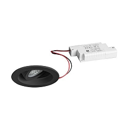 recessed luminaire TIRRELDEEP round, swivelling, for VDU workstation, set back IP20
