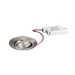 recessed luminaire IP20, glossy, transparent  6W 680lm 3000K 20-40� 20-40� CRI 80-89