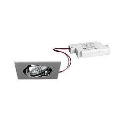 recessed luminaire TIRREL-S square, swivelling IP20, white dimmable 6W 680lm 3000K 38� 38� CRI >80