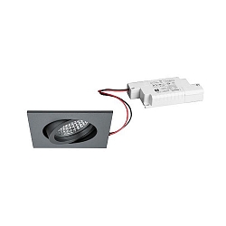 recessed luminaire TIRREL-S square, swivelling IP20, white dimmable 6W 680lm 3000K 38� 38� CRI >80